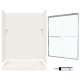 SSP326R018-M58570NC 72-in x 60-in x 32-in 5-Piece Alcove Shower Kit in Bisque