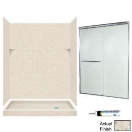 SSP326R-M58570CR 72-in x 60-in x 32-in 5-Piece Alcove Shower Kit