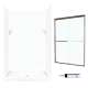 SSP3448010-M46570BC 72-in x 48-in x 34-in 5-Piece Alcove Shower Kit in White