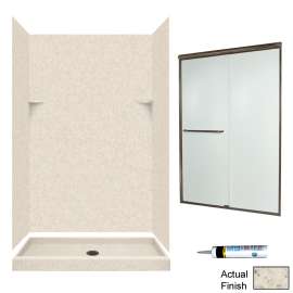 SSP3448-M46570BR 72-in x 48-in x 34-in 5-Piece Alcove Shower Kit