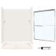 SSP3460018-M58570CC 72-in x 60-in x 34-in 5-Piece Alcove Shower Kit in Bisque