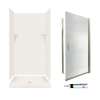 stone 72-in x 36-in x 36-in 5-Piece Alcove Shower Kit in Bisque