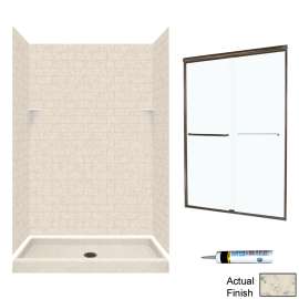 STP3248-M46570BC 72.5-in x 48-in x 32-in 5-Piece Alcove Shower Kit