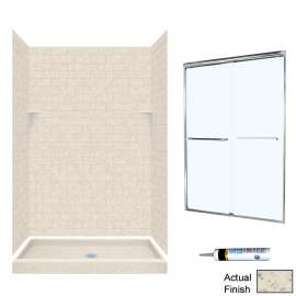 STP3248-M46570CC 72.5-in x 48-in x 32-in 5-Piece Alcove Shower Kit