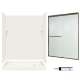 STP326R018-M58570BR 72.5-in x 60-in x 32-in 5-Piece Alcove Shower Kit in Bisque