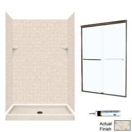 STP3448-M46570BC 72.5-in x 48-in x 34-in 5-Piece Alcove Shower Kit