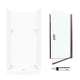 STP3636010-M34570BC 72.5-in x 36-in x 36-in 5-Piece Alcove Shower Kit in White
