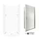 stone 72.5-in x 36-in x 36-in 5-Piece Alcove Shower Kit in White