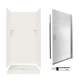 STP3636018-M34570CR 72.5-in x 36-in x 36-in 5-Piece Alcove Shower Kit in Bisque