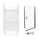 Veritek SVP3636010-M32570BC 73.25-in x 36-in x 36-in 3-Piece Alcove Shower Kit in White
