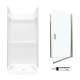 Veritek SVP3636010-M32570NC 73.25-in x 36-in x 36-in 3-Piece Alcove Shower Kit in White