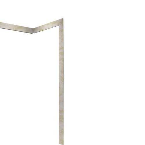 Shower Wall Batten Strip in Cloud White