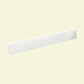 3-in H x 18-in L x 0.375-in D Swanstone Bathroom Side Splash in White, VT-18-3SS-010