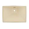 21-in Undermount Bathroom Sink with Overflow in Bone