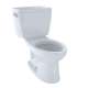 1.6 GPF Two Piece Elongated Toilet with Bolt-Down Tank Lid in Cotton