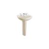 Supreme LPT241.4G#12 4-in Faucet Center Pedestal Lavatory with CeFiONtect Sedona Beige