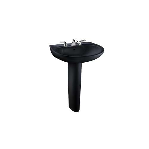 Prominence 26-in Vitreous China Single Hole Oval Pedestal Lavatory