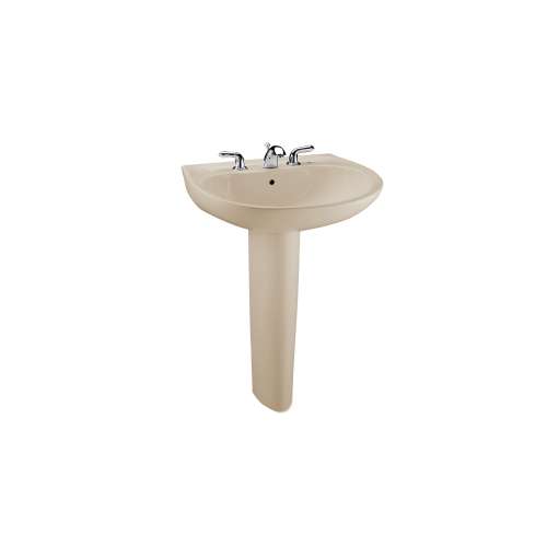 Prominence 26-in Vitreous China Single Hole Oval Pedestal Lavatory