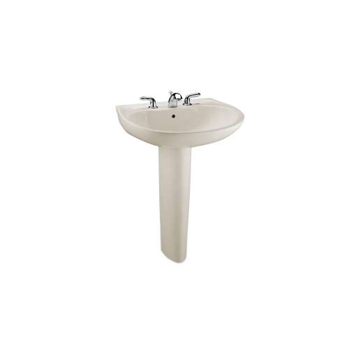 Prominence 26-in Vitreous China Single Hole Oval Pedestal Lavatory