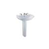 Prominence 26-in Vitreous China Single Hole Oval Pedestal Lavatory