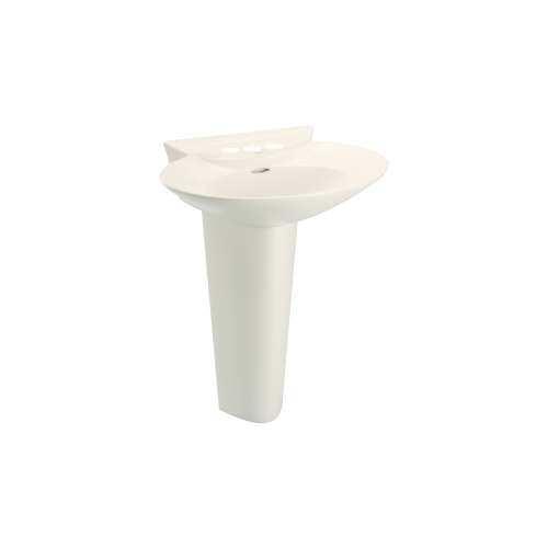 Pacifica 20-in Vitreous China Single Hole Oval Pedestal Lavatory