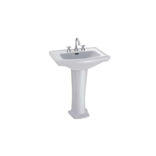 Clayton 20-in Vitreous China Single Hole Rectangular Pedestal Lavatory