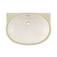 19-5/8-in Undermount Bathroom Sink with Overflow and SanaGloss Ceramic Glaze in Cotton