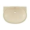 19-5/8-in Undermount Bathroom Sink with Overflow and SanaGloss Ceramic Glaze in Bone