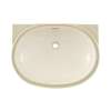 19-5/8-in Undermount Bathroom Sink with Overflow and SanaGloss Ceramic Glaze in Colonial White
