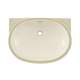 19-5/8-in Undermount Bathroom Sink with Overflow and SanaGloss Ceramic Glaze in Colonial White