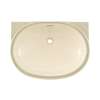 19-5/8-in Undermount Bathroom Sink with Overflow and SanaGloss Ceramic Glaze in Sedona Beige