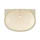 19-5/8-in Undermount Bathroom Sink with Overflow and SanaGloss Ceramic Glaze in Sedona Beige