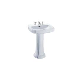 Guinevere 20-in Vitreous China Single Hole Rectangular Pedestal Lavatory - In Multiple Colors
