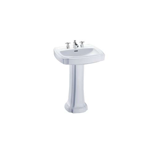 Guinevere 20-in Vitreous China Single Hole Rectangular Pedestal Lavatory - In Multiple Colors