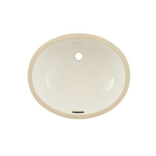 17-in Undermount Bathroom Sink with Overflow in Cotton