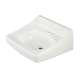 21-in Wall Mounted Bathroom Sink with 3 Faucet Holes Drilled and Overflow in Cotton