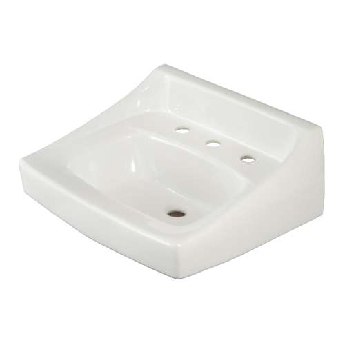LT307.8 Reliance 21-in Wall Mounted Bathroom Sink with 3 Faucet Holes Drilled and Overflow