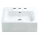 19-7/8-in Vessel Sink with Overflow and SanaGloss Ceramic Glaze in Cotton