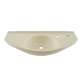 Cotton 29-1/2-in Wall Mounted Bathroom Sink with Single Faucet Hole Drilled and SanaGloss Ceramic Glaze in Sedona Beige