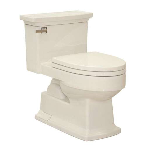1.6 GPF One-Piece Elongated Comfort Height Toilet with Seat and G-Max Flushing Technology - Seat Included in Bone