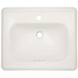 27-1/8-in Pedestal Bathroom Sink with Single Faucet Hole Drilled and Overflow, Less Pedestal