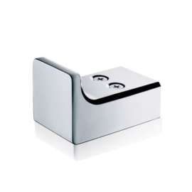 Robe Hook with Mounting Hardware in Polished Chrome