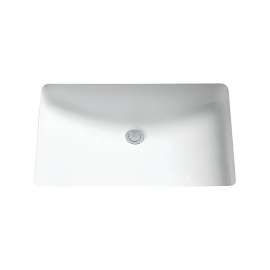 20-7/8-in Undermount Bathroom Sink with Overflow and SanaGloss
