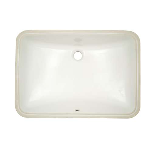 21-1/4-in Undermount Bathroom Sink with Overflow and SanaGloss Ceramic Glaze