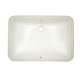 21-1/4-in Undermount Bathroom Sink with Overflow and SanaGloss Ceramic Glaze in Cotton