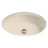 18-3/4-in Undermount Bathroom Sink with Overflow in Bone