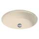 18-3/4-in Undermount Bathroom Sink with Overflow in Bone