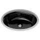 18-3/4-in Undermount Bathroom Sink with Overflow in Ebony