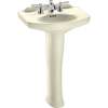 Dartmouth LPT642.4#03 4-in Faucet Center Pedestal Lavatory in Bone