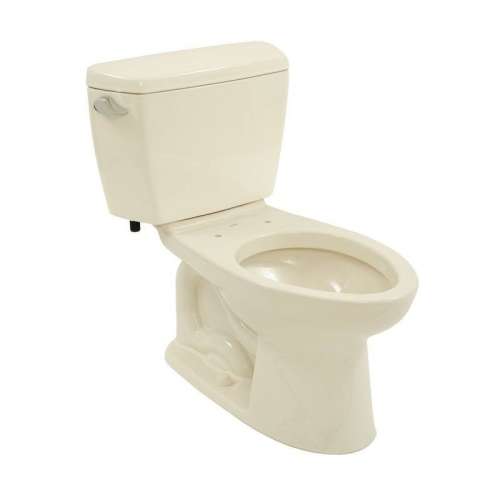 Eco Drake CST744E#03 Two Piece Elongated 1.28 GPF Toilet with E-Max Flush System - Seat Not Included in Bone
